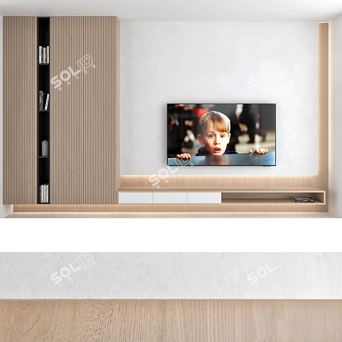 Title: Luxury TV Wall Set for Stunning Home Entertainment 3D model image 5