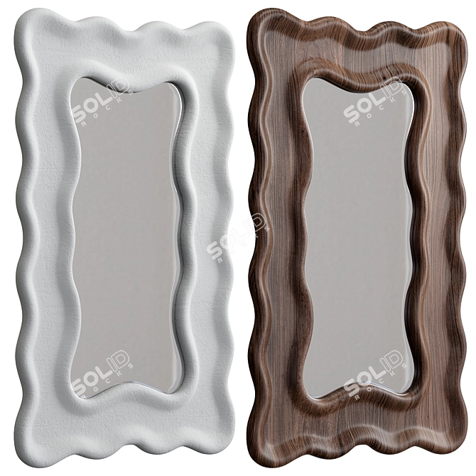 Elegant Reflection: LE SirenuSe Mirror 3D model image 1