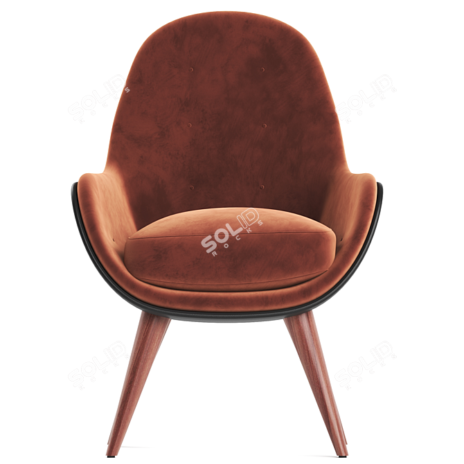 Dena Modern Lounge Chair 3D model image 2