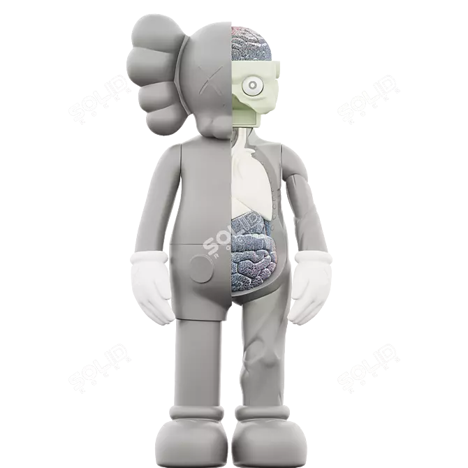 Modern KAWS COMPANION: Unique & Stylish 3D model image 1