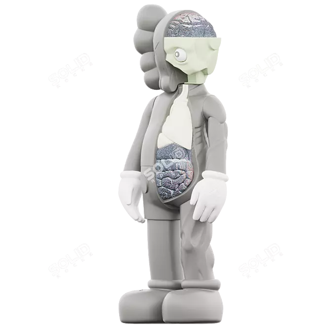 Modern KAWS COMPANION: Unique & Stylish 3D model image 2