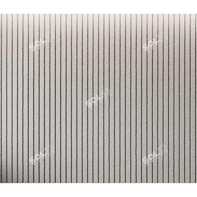 Seamless Decorative Wall Finishing 3D model image 1