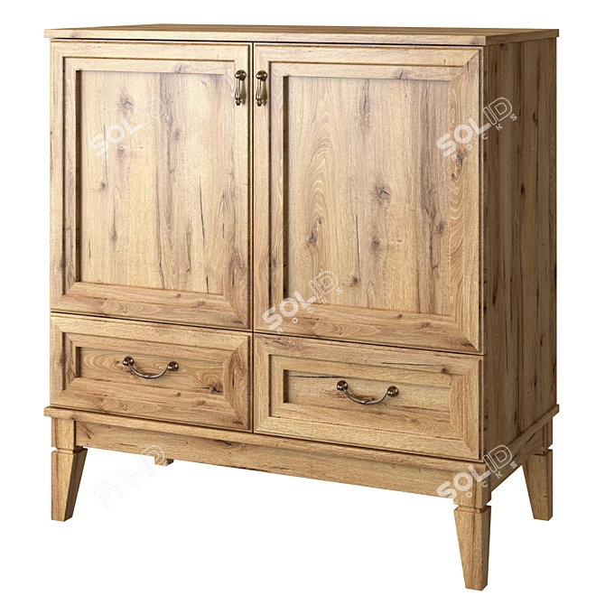 MK-65 Series Chest of Drawers 3D model image 1