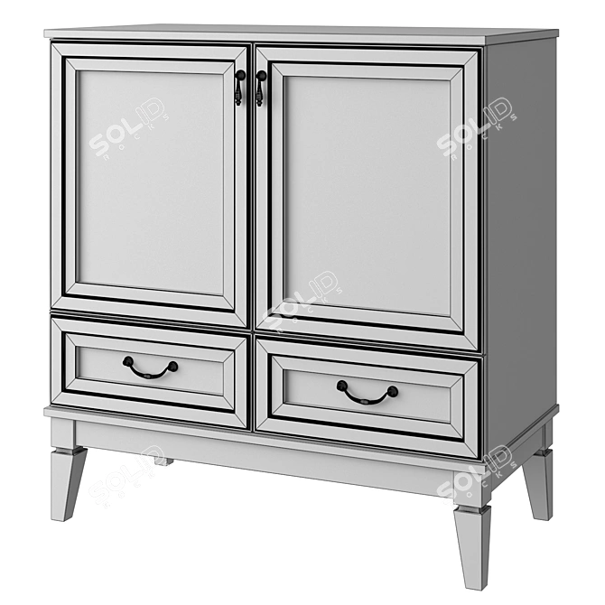 MK-65 Series Chest of Drawers 3D model image 3