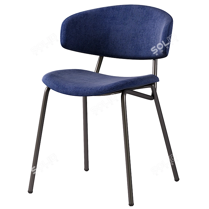 Sophia Padded Chair: Modern Comfort for your Space 3D model image 1