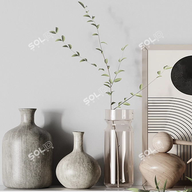  Elegant Decorative Set for Modern Interiors 3D model image 2