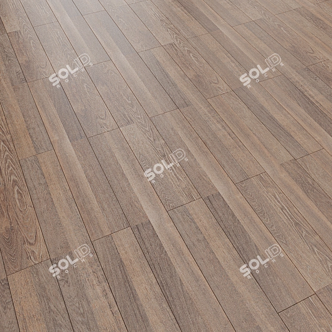 Linear Parquet Flooring - 1285mm x 192mm 3D model image 1