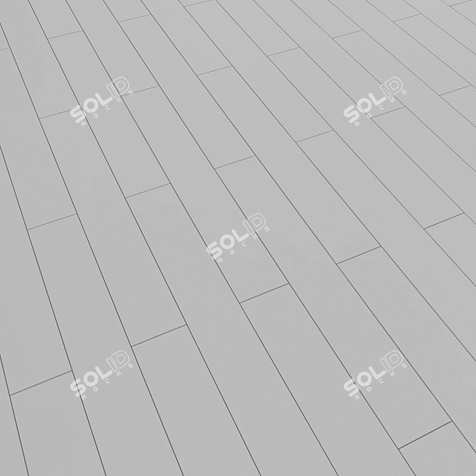Title: Linear Oak Parquet Flooring 3D model image 2