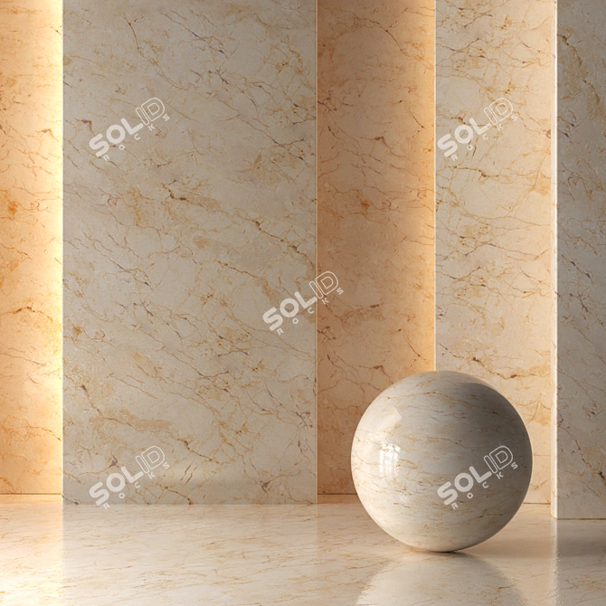 Beige Marble Texture Pack 3D model image 1