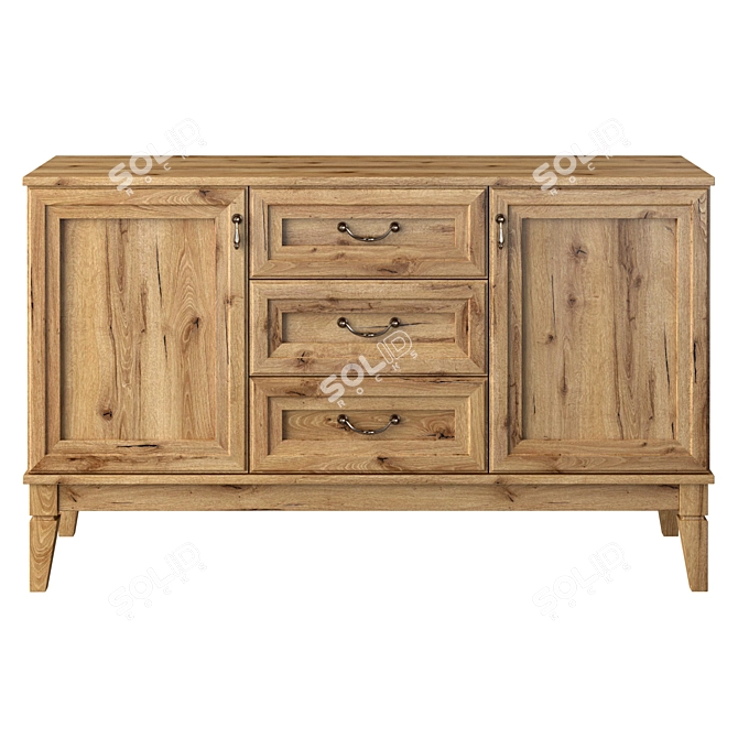 Modern 5-Drawer Chest: MK-65 Series 3D model image 2