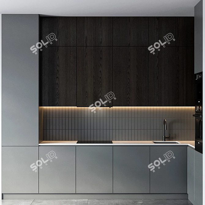 Bosch 59: Premium Kitchen with Brizo Faucet 3D model image 2