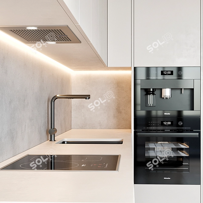 Miele Kitchen 60: Perfectly Designed for Efficiency 3D model image 3