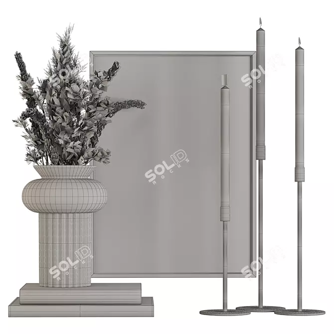 Artificial Plant Decor Set 6 3D model image 2