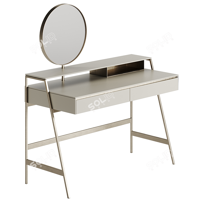 Gallotti&Radice Venere Lite: Elegant Console with 2 Drawers 3D model image 1