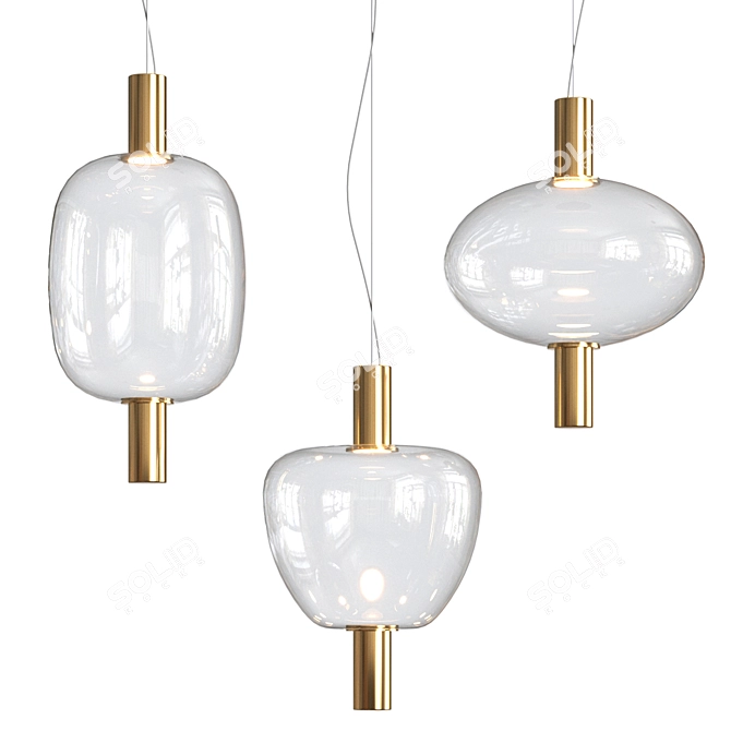 Vistosi Riflesso SP Pendant Lights 3D model image 1