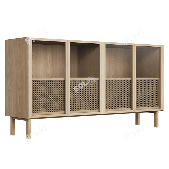 Modern Oak Buffet: CANA by Bolia 3D model image 1