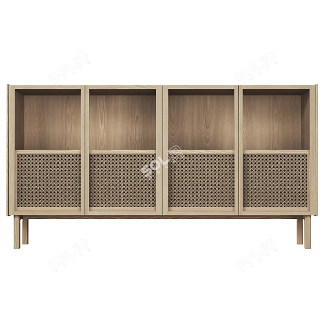Modern Oak Buffet: CANA by Bolia 3D model image 2