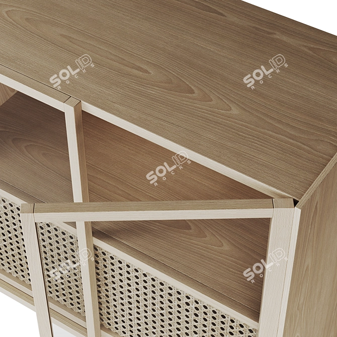 Modern Oak Buffet: CANA by Bolia 3D model image 4