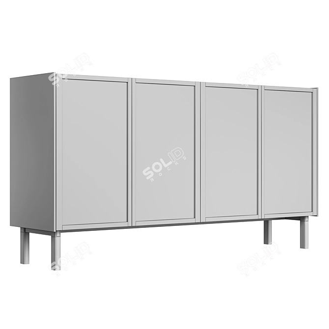 Modern Oak Buffet: CANA by Bolia 3D model image 6