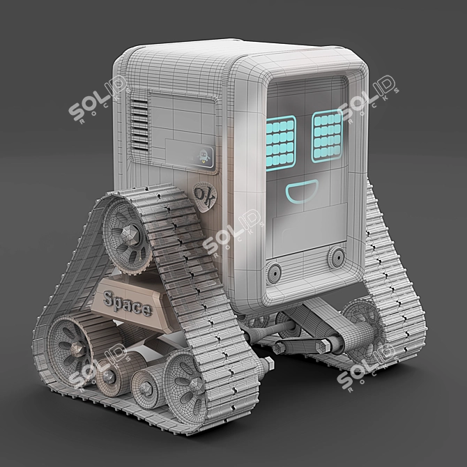 Robotic Marvel: Futuristic 3D Model 3D model image 4