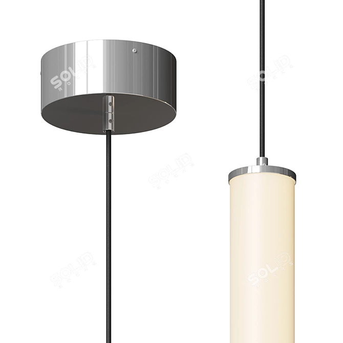 Sleek Caden LED Pendant 3D model image 2