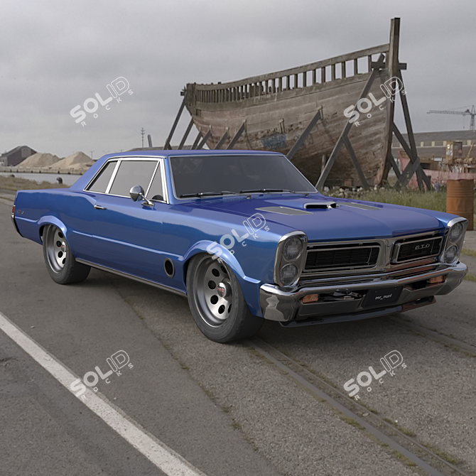 Classic 1965 Pontiac GTO 3D Model 3D model image 2
