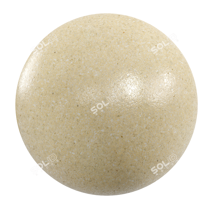 Elegant Terrazzo Marble Tiles 3D model image 1