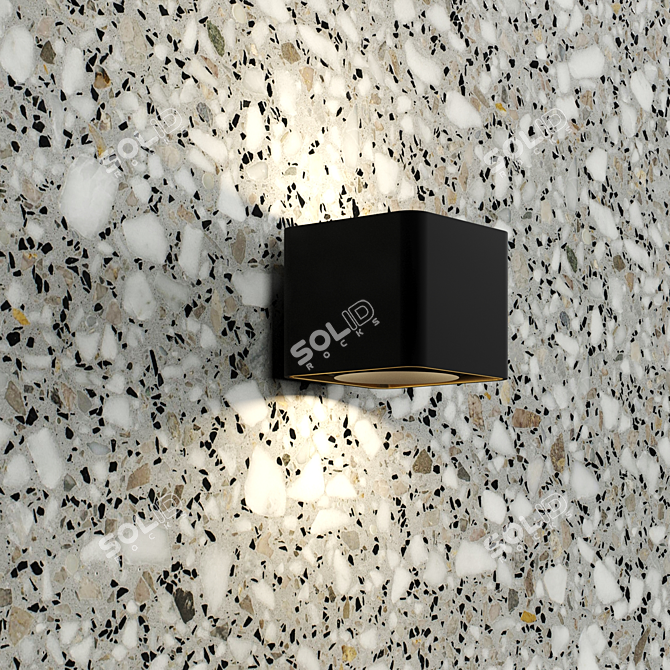 Elegant Veneziano Terrazzo: PBR Seamless Marble 3D model image 2