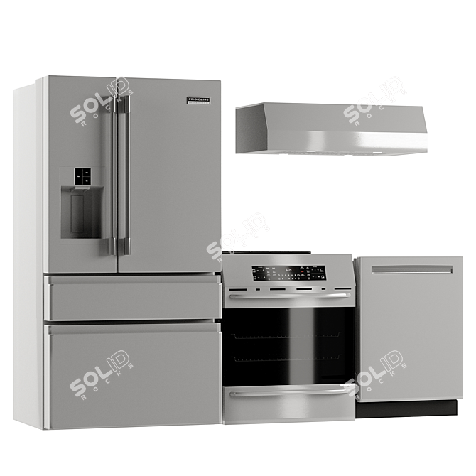 Frigidaire Professional Kitchen Set 3D model image 6