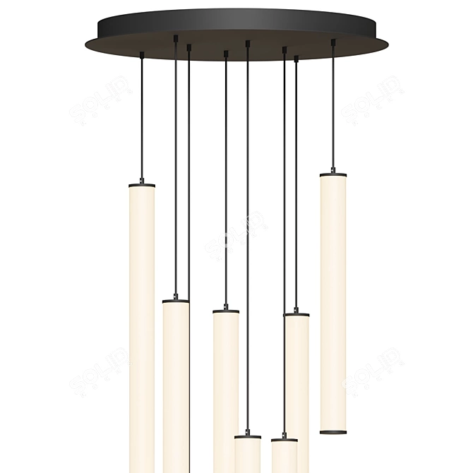 Sleek Caden LED Pendant: Modern Atmosphere 3D model image 2