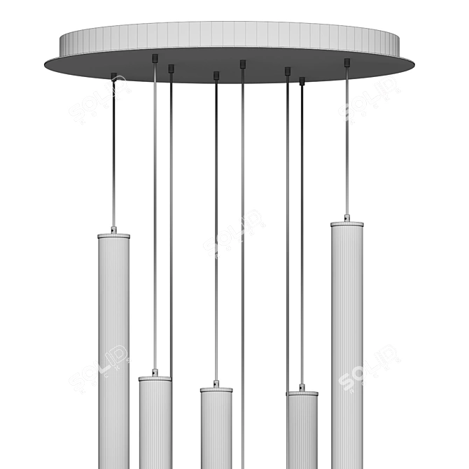 Sleek Caden LED Pendant: Modern Atmosphere 3D model image 4