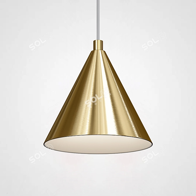 Rigel Brass Metal Pendant Light 3D model image 2