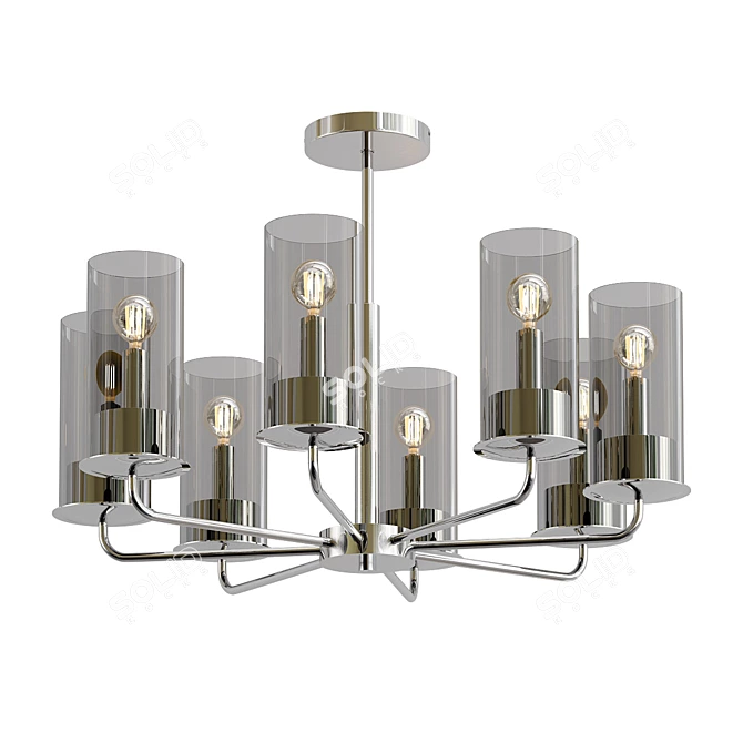 Licia 2013 Chandelier - V-Ray Rendered, 9 Model Parts 3D model image 1