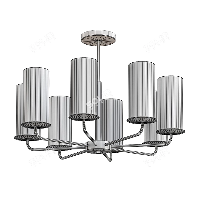 Licia 2013 Chandelier - V-Ray Rendered, 9 Model Parts 3D model image 2