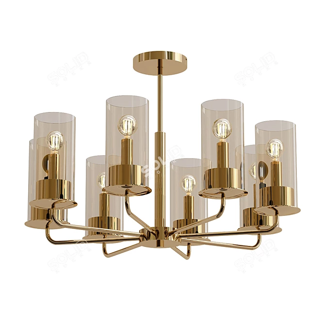 Licia 8x Ceiling Chandelier 3D model image 1