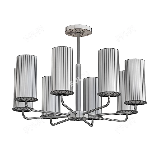 Licia 8x Ceiling Chandelier 3D model image 2