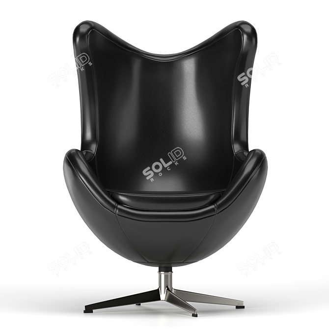 Modern Egg Chair: Stylish and Comfortable 3D model image 3