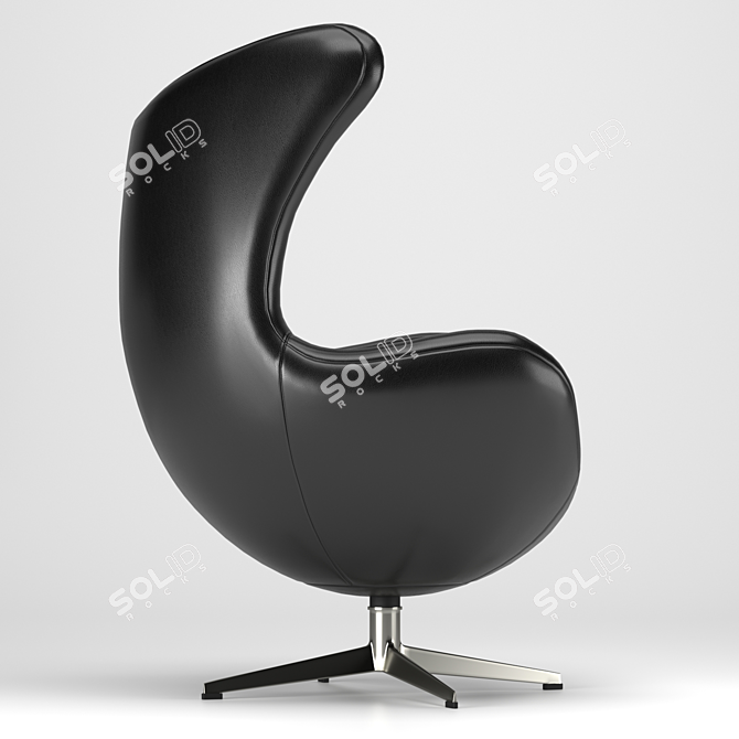 Modern Egg Chair: Stylish and Comfortable 3D model image 4