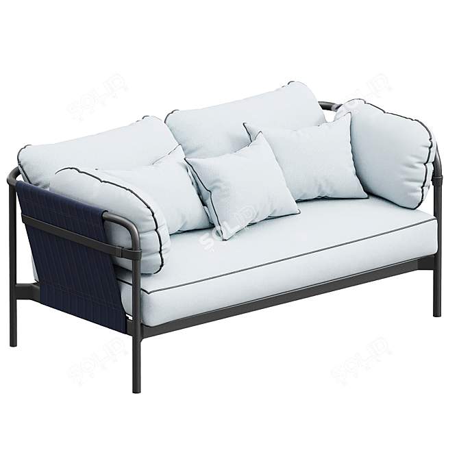 Can HAY Komfortowy Fotel Sofa: Luksusowy, Dwuosobowy 3D model image 2