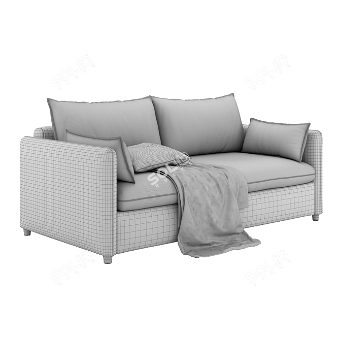 Modern Convertible Sofa: Mons Wagon 3D model image 3