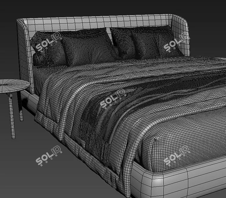  Stylish Bed MisuraEmme Virgin 3D model image 4