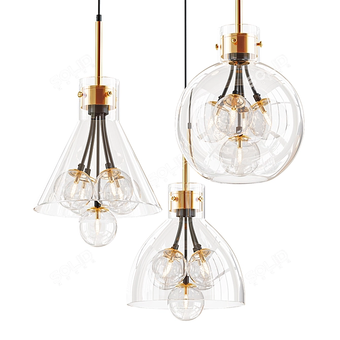 Elegant Design Lamps: Vappe 3D model image 1