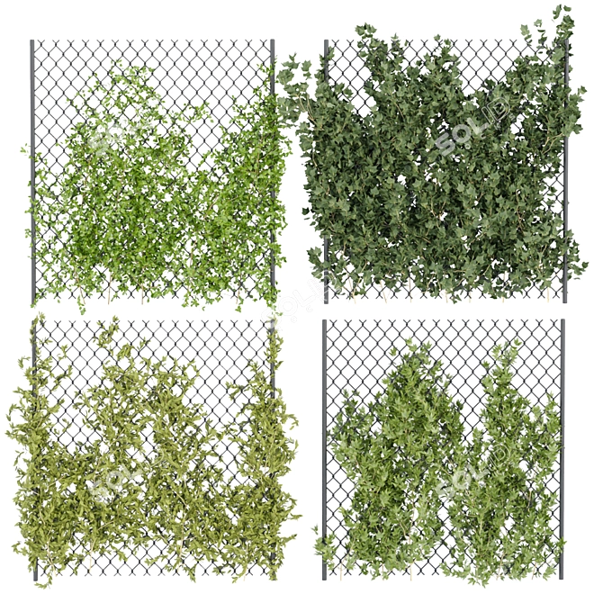 Ultimate Outdoor Ivy Fence - Vol 68 3D model image 1