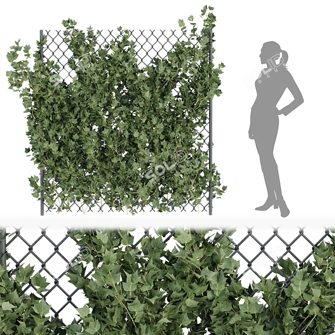 Ultimate Outdoor Ivy Fence - Vol 68 3D model image 3