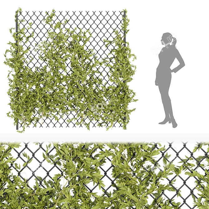 Ultimate Outdoor Ivy Fence - Vol 68 3D model image 4