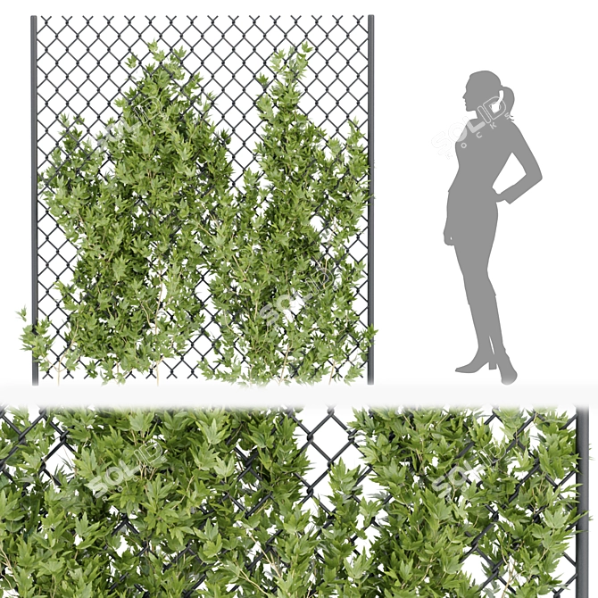 Ultimate Outdoor Ivy Fence - Vol 68 3D model image 5