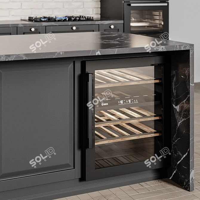 Ikea Kitchen Idea01: Stylish and Functional 3D model image 6