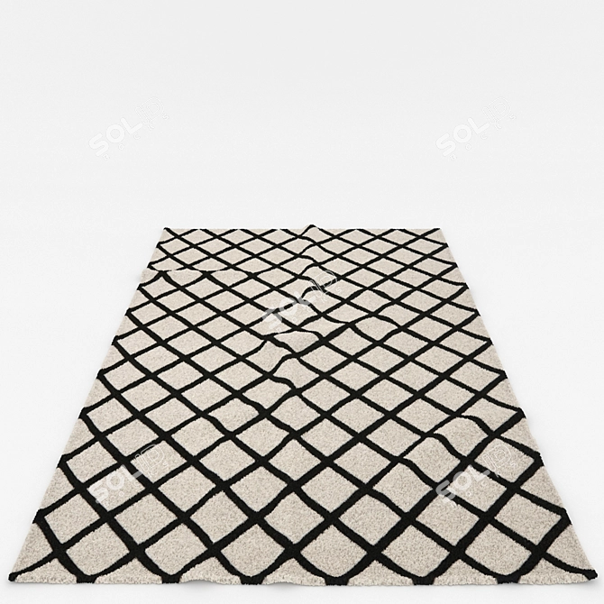 Versatile Rug Set: 6 Stunning Designs 3D model image 6