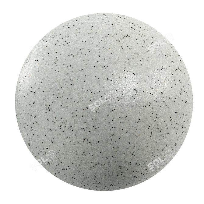 Elegant Terrazzo Marble Tile 3D model image 1