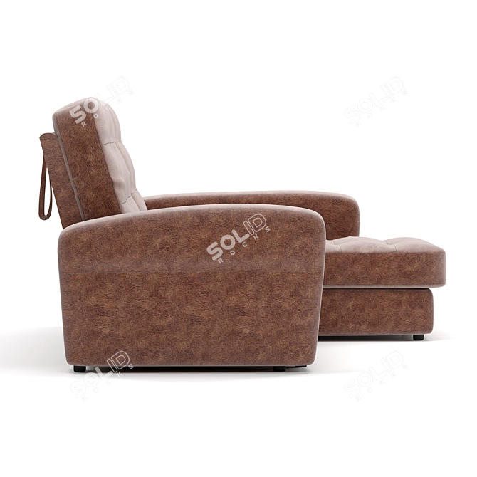 Cozy Lounge Sofa: 179x242x106 cm 3D model image 2